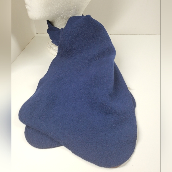 Navy Blue Fleece Scarf - Picture 3 of 7
